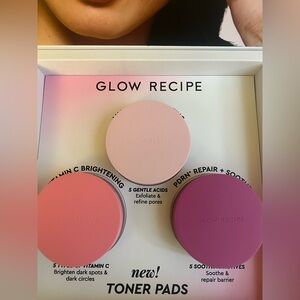 UNRELEASED Glow Recipe Toner Pads Set— Vitamin C + Watermelon  + PDRN Prickly